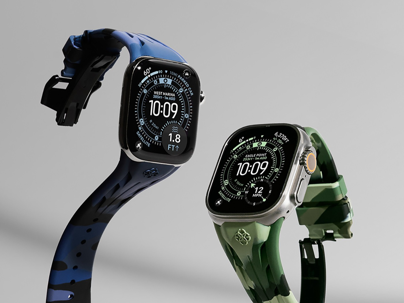 ゴールデンコンセプトから、カモフラージュ柄を纏ったアップルウォッチ本体用ストラップが新登場。