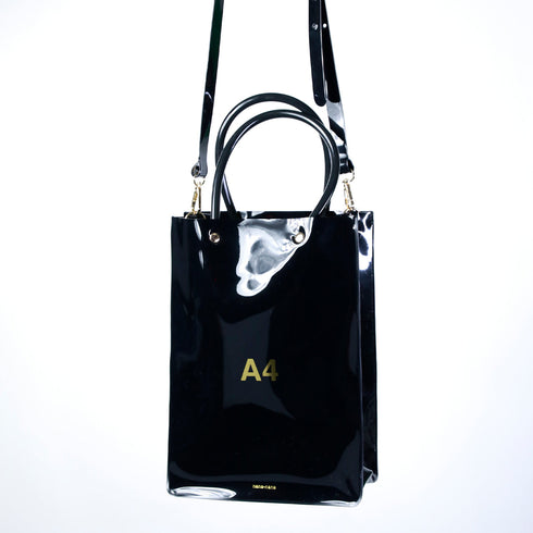 A4 Clear Toot Bag (Black)
