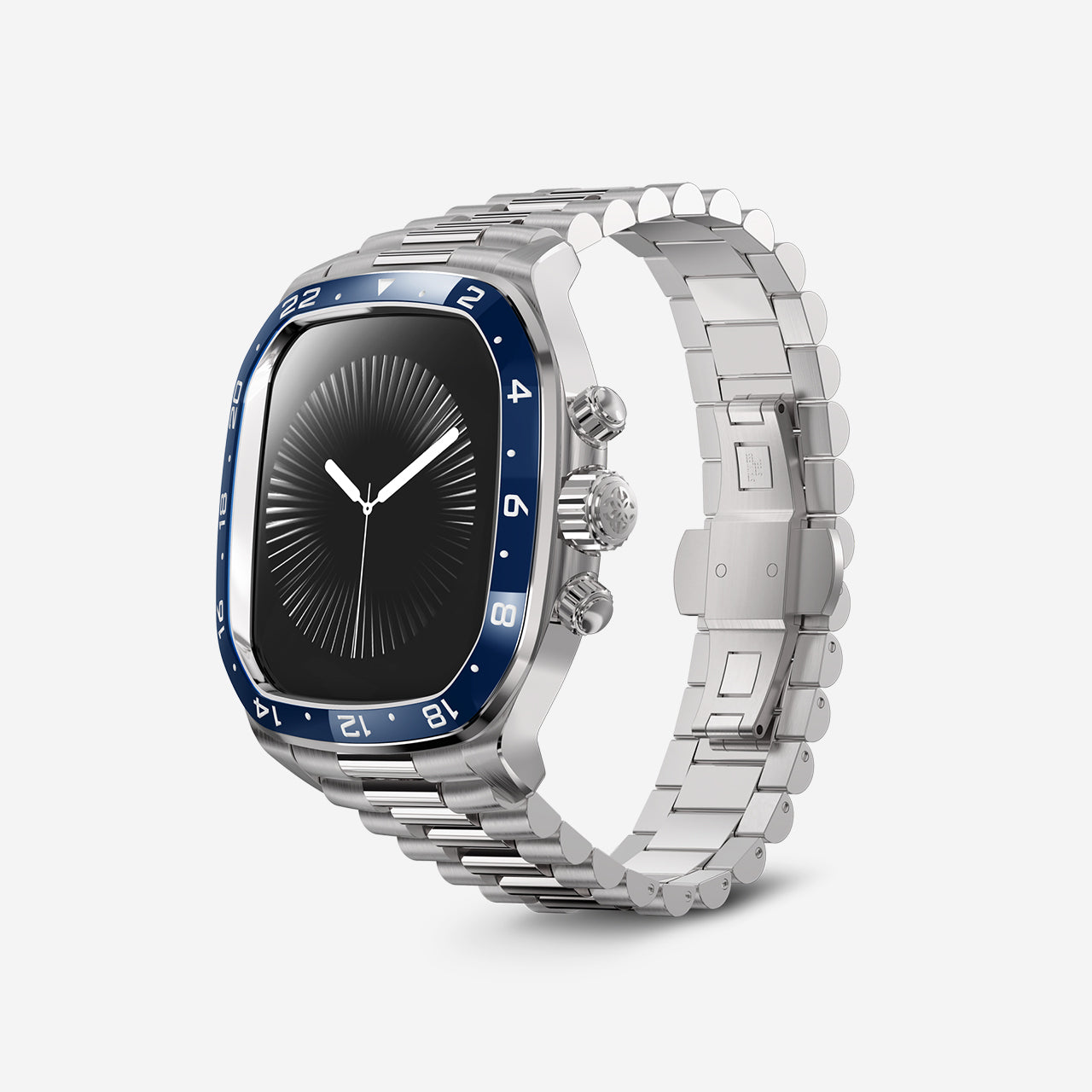 Apple Watch Case - CRCS46 Silver/Blue