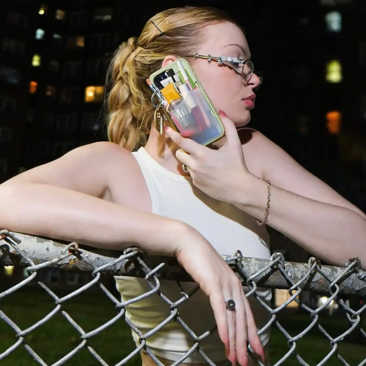 Flex Pouch™ Phone Case - MATCHA/CLEAR