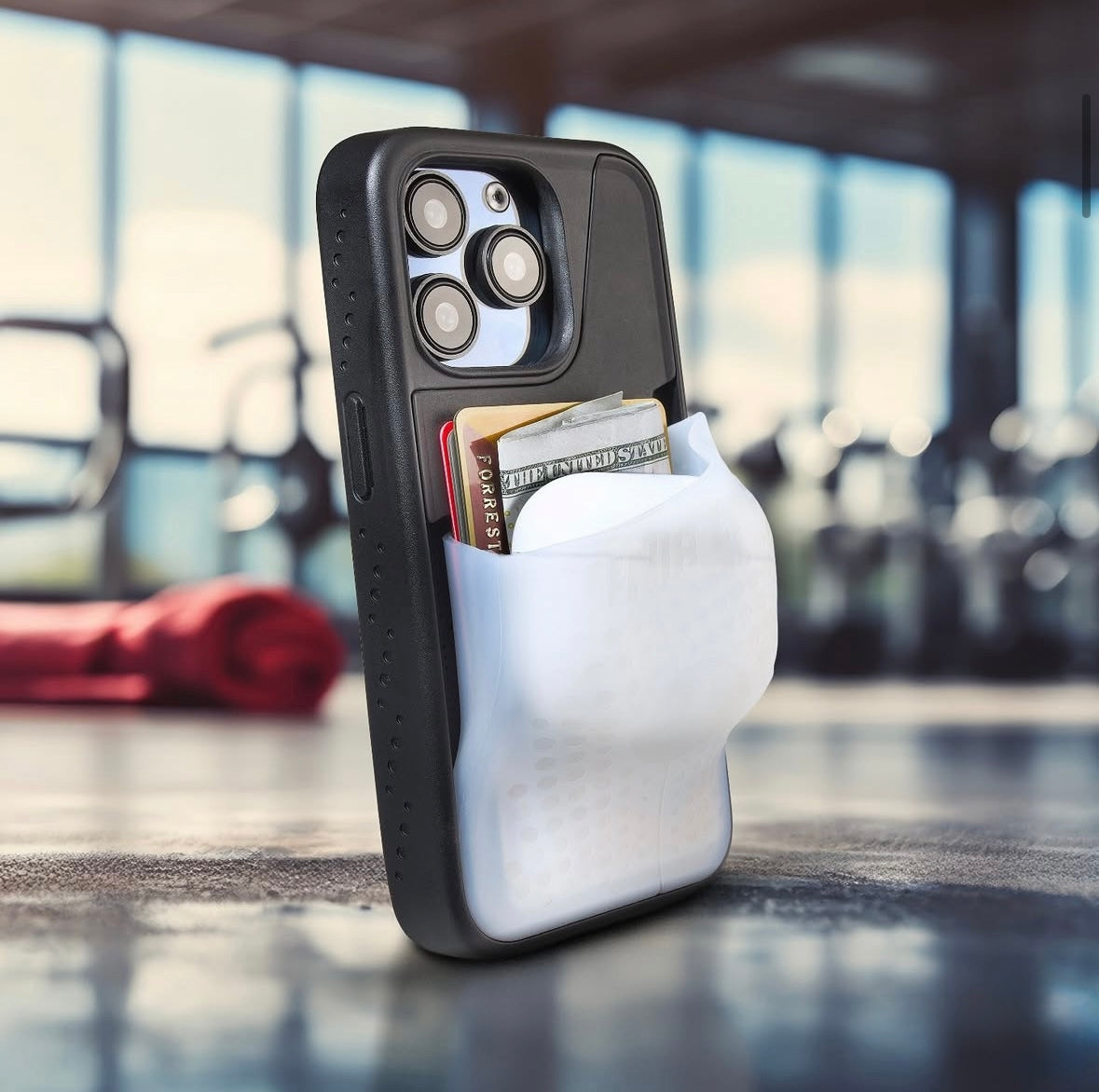 Flex Pouch™ Phone Case - BLACK/CLEAR