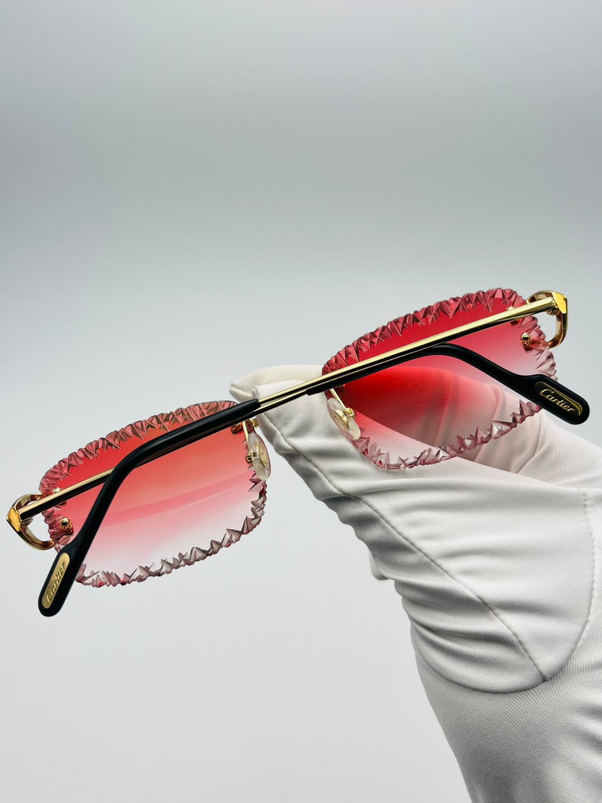 Cartier Signature C - Diamond Facet Cut - Red