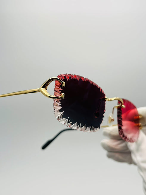 Cartier Signature C - Diamond Facet Cut - Red