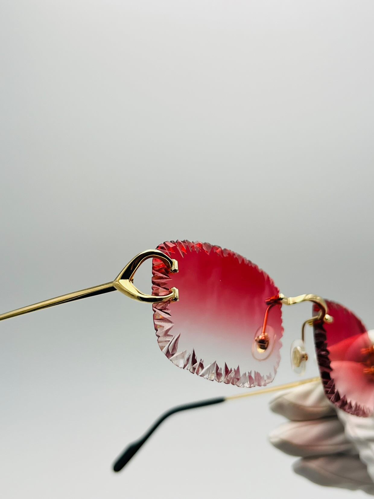 Cartier Signature C - Diamond Facet Cut - Red