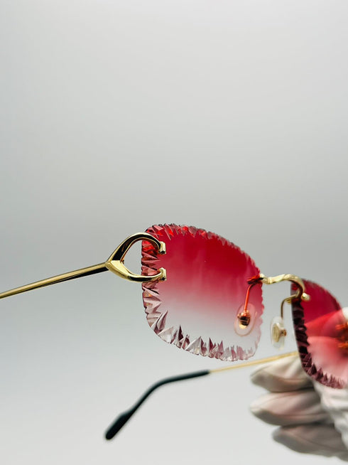 Cartier Signature C - Diamond Facet Cut - Red