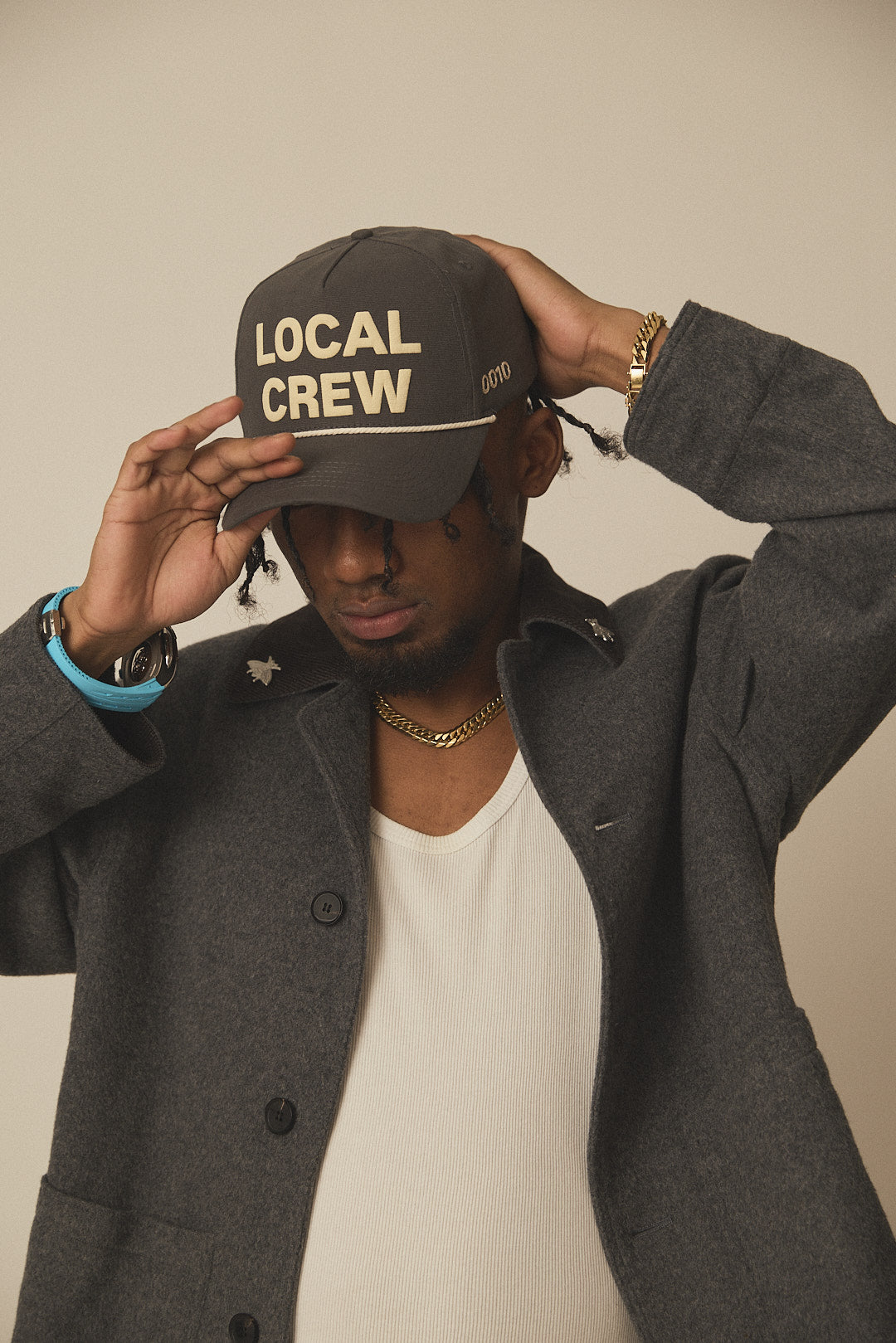 "LOCAL CREW" Cap - Gray