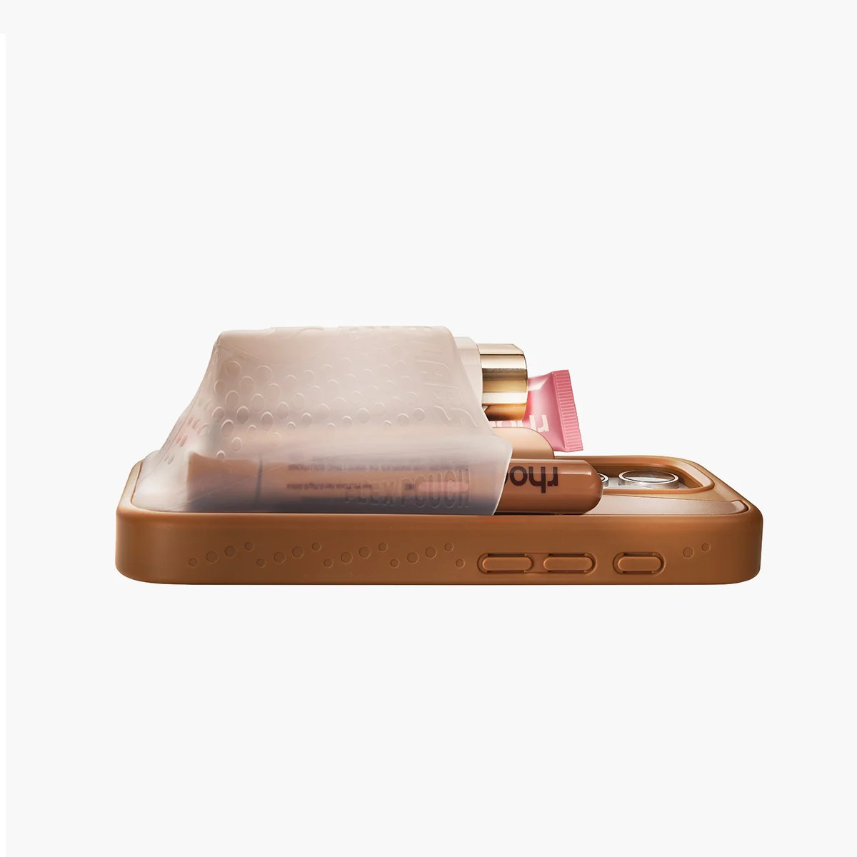 Flex Pouch™ Phone Case - MOCHA/CLEAR