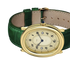 Oval Bubble Diamond Watch - Lush Green