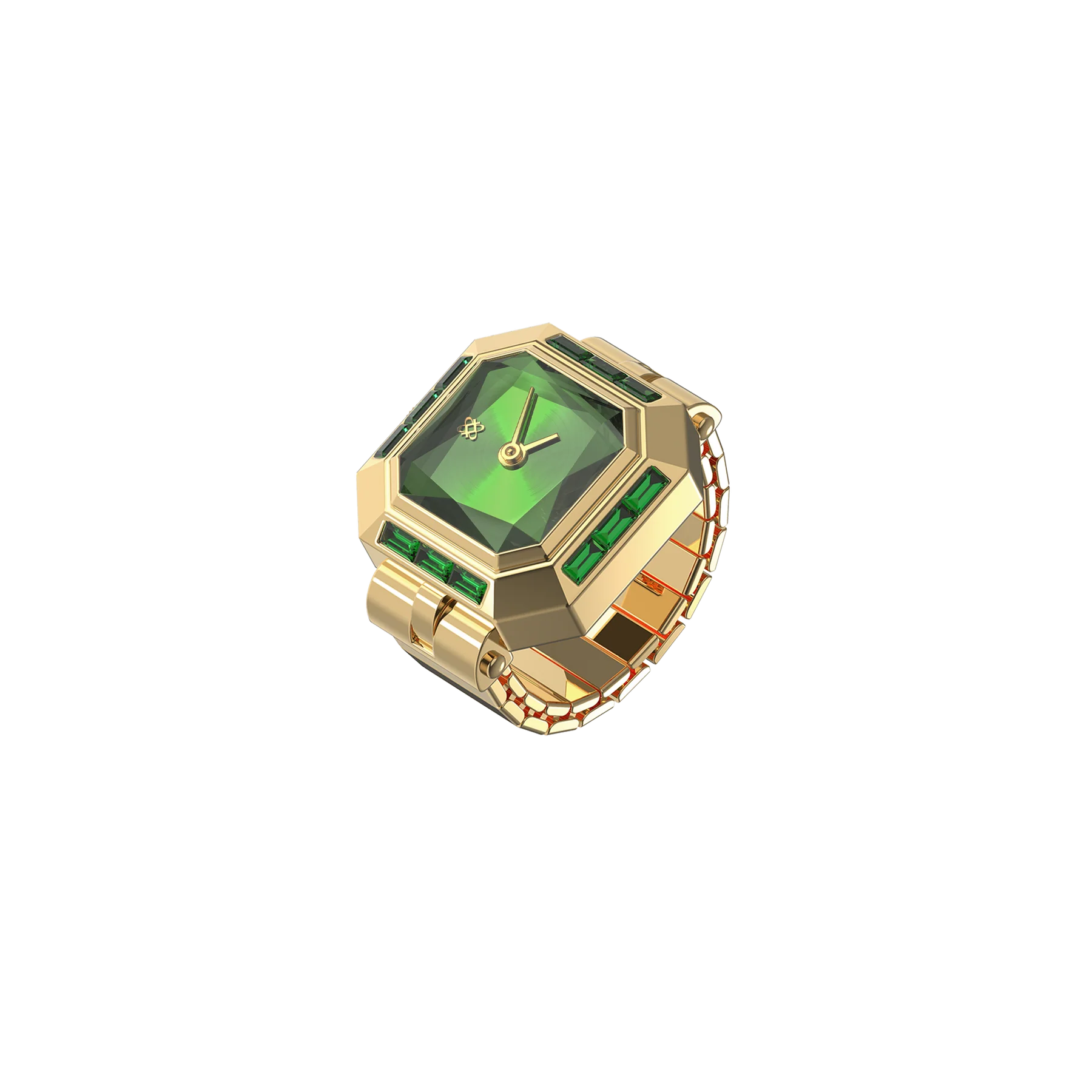 Sofia Prism Cocktail Watch Ring - Tequila Martini