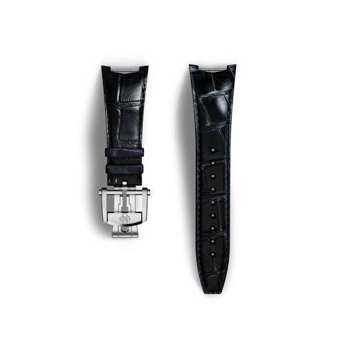 Automatic Watch Strap / Alligator - Black