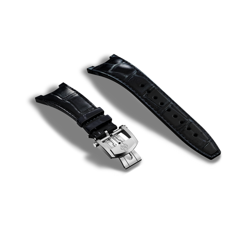 Automatic Watch Strap / Alligator - Black