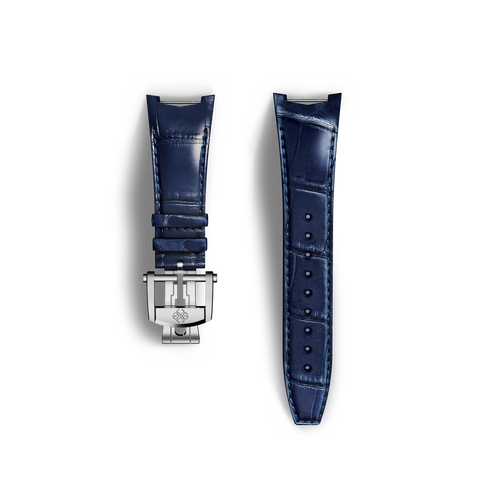 Automatic Watch Strap / Alligator - Blue