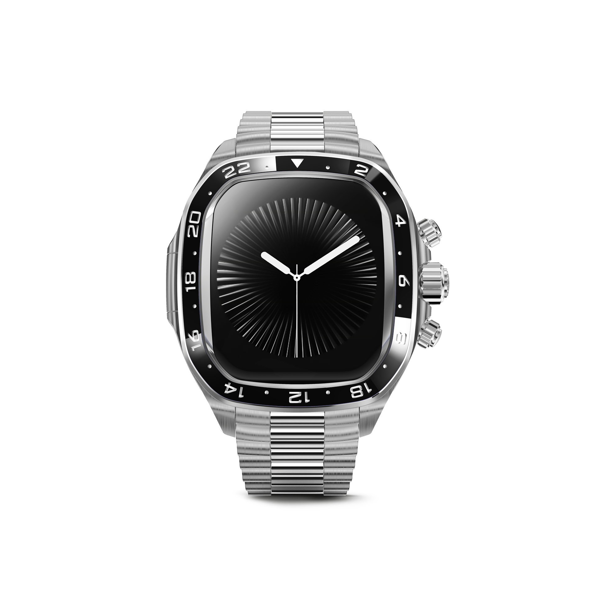 Apple Watch Case - CRCS46 Silver/Black