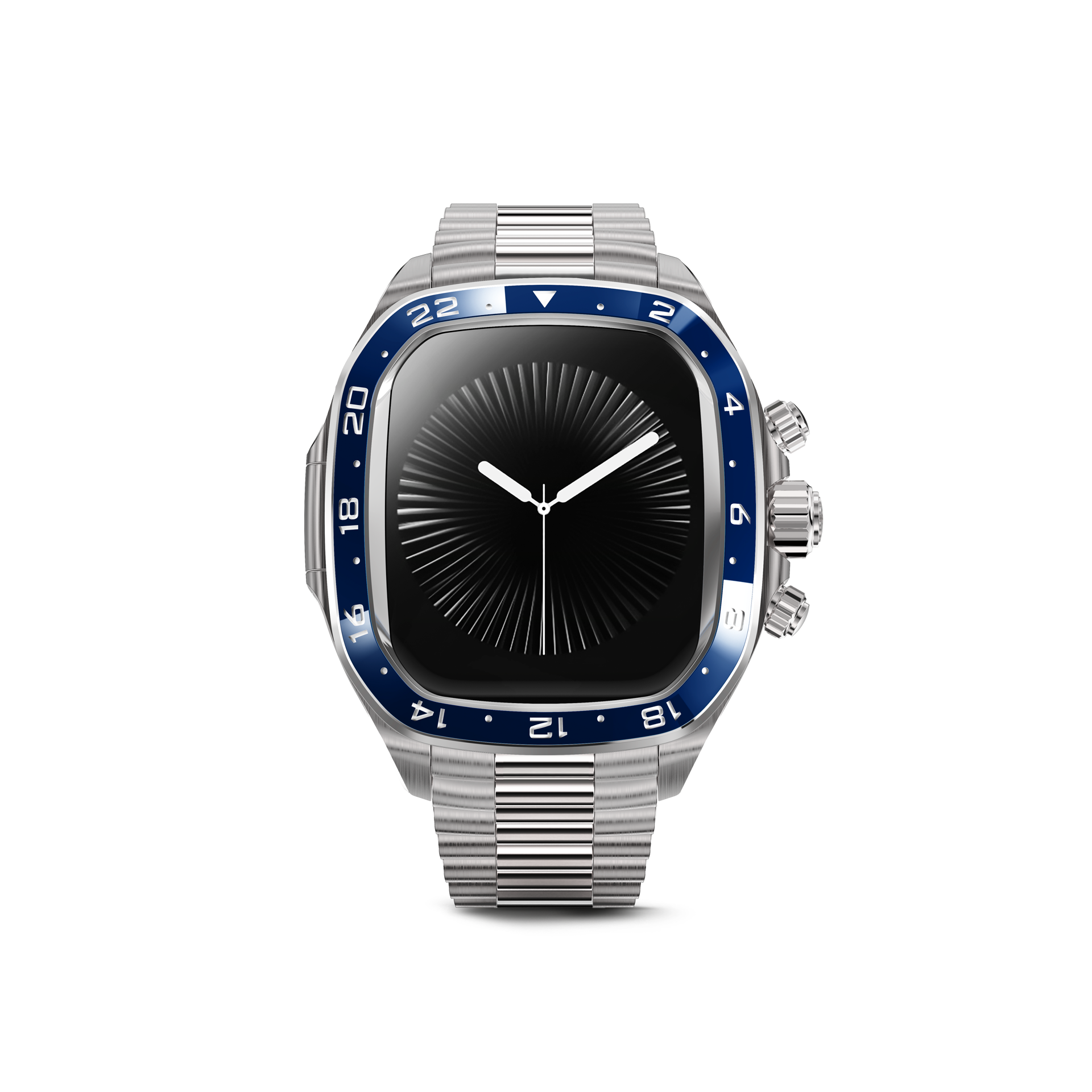 Apple Watch Case - CRCS46 Silver/Blue