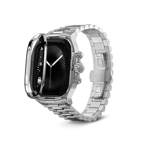 Apple Watch Case - CRCS46 Silver/Black