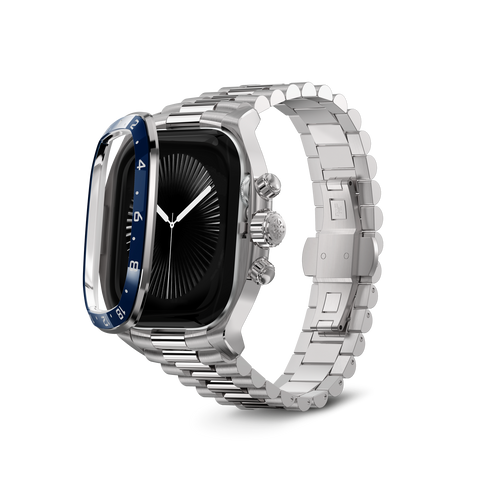 Apple Watch Case - CRCS46 Silver/Blue