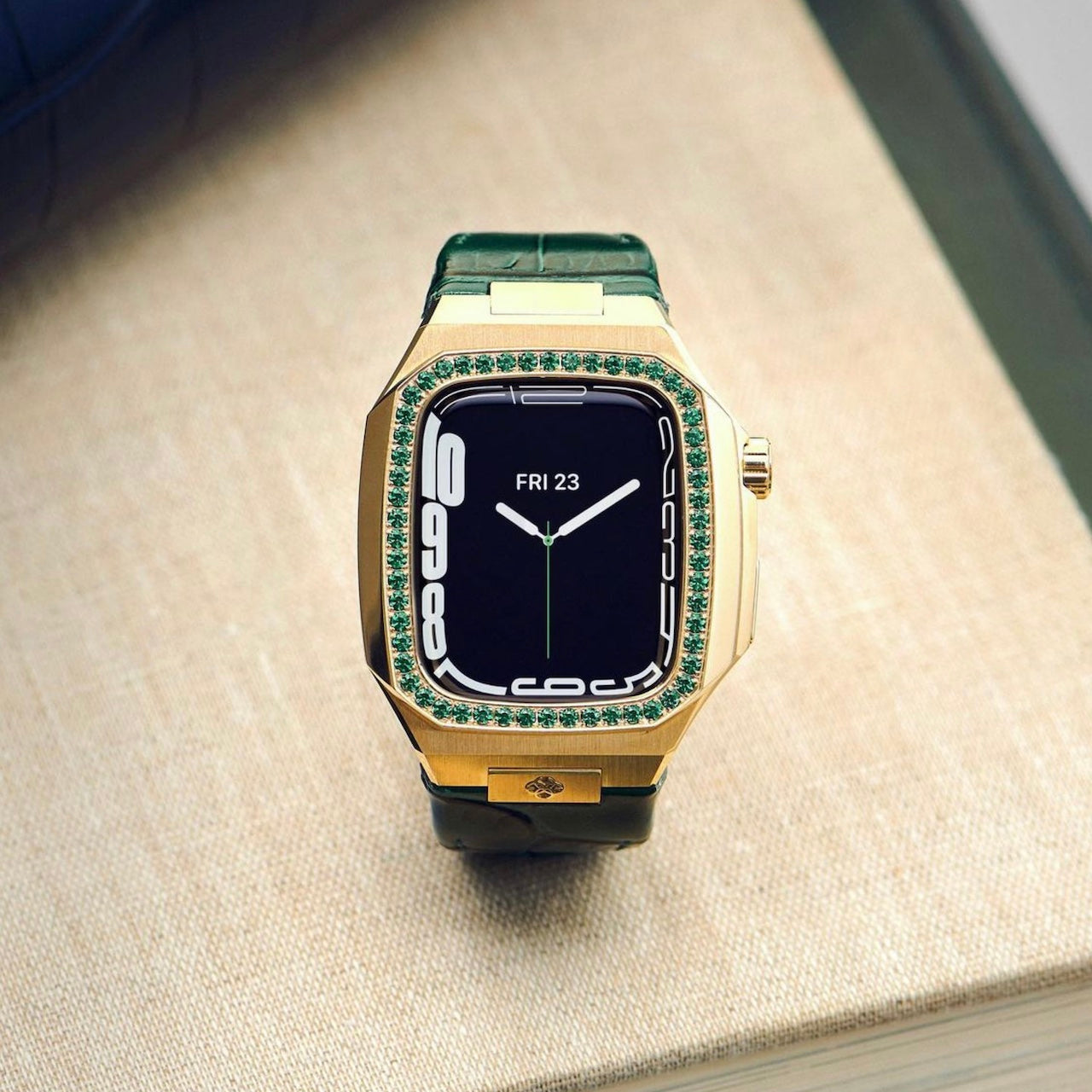 Apple Watch Case - CLD41 - Gold / Green