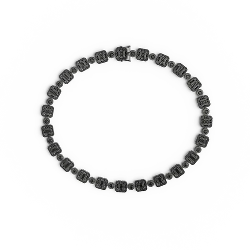 Necklace - Halo Black
