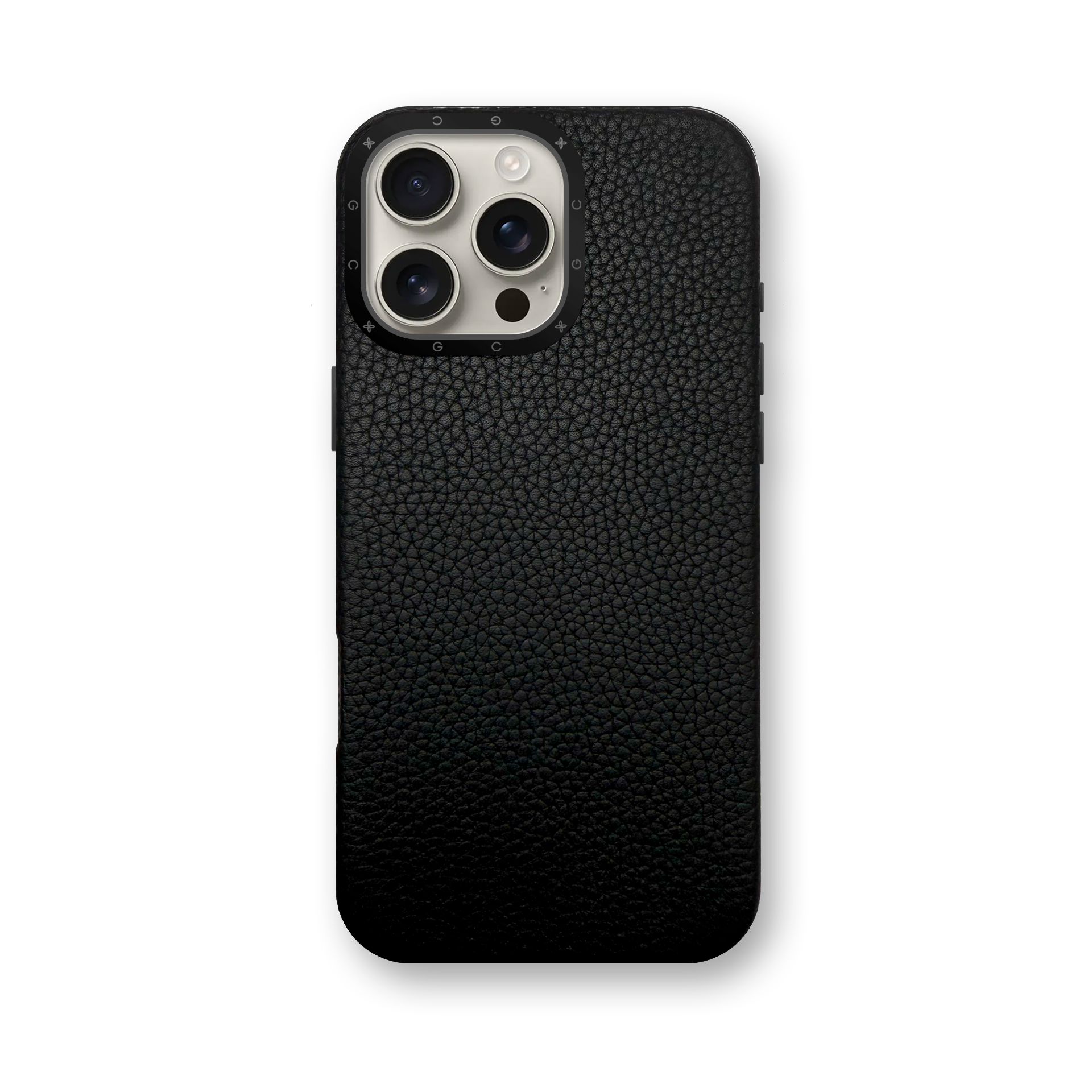 iPhone Case 16 / Full-Grain Leather - Black