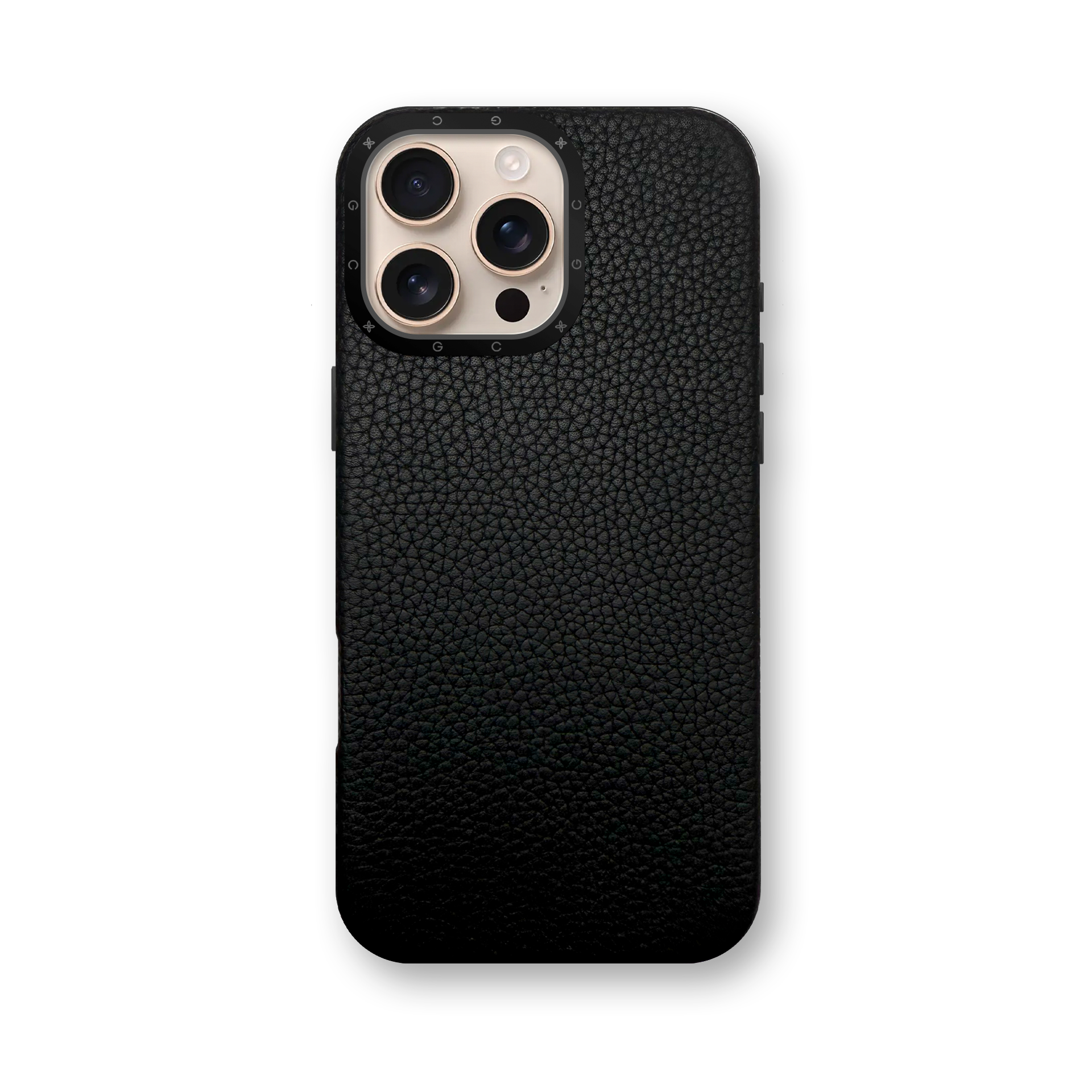 iPhone Case 16 / Full-Grain Leather - Black