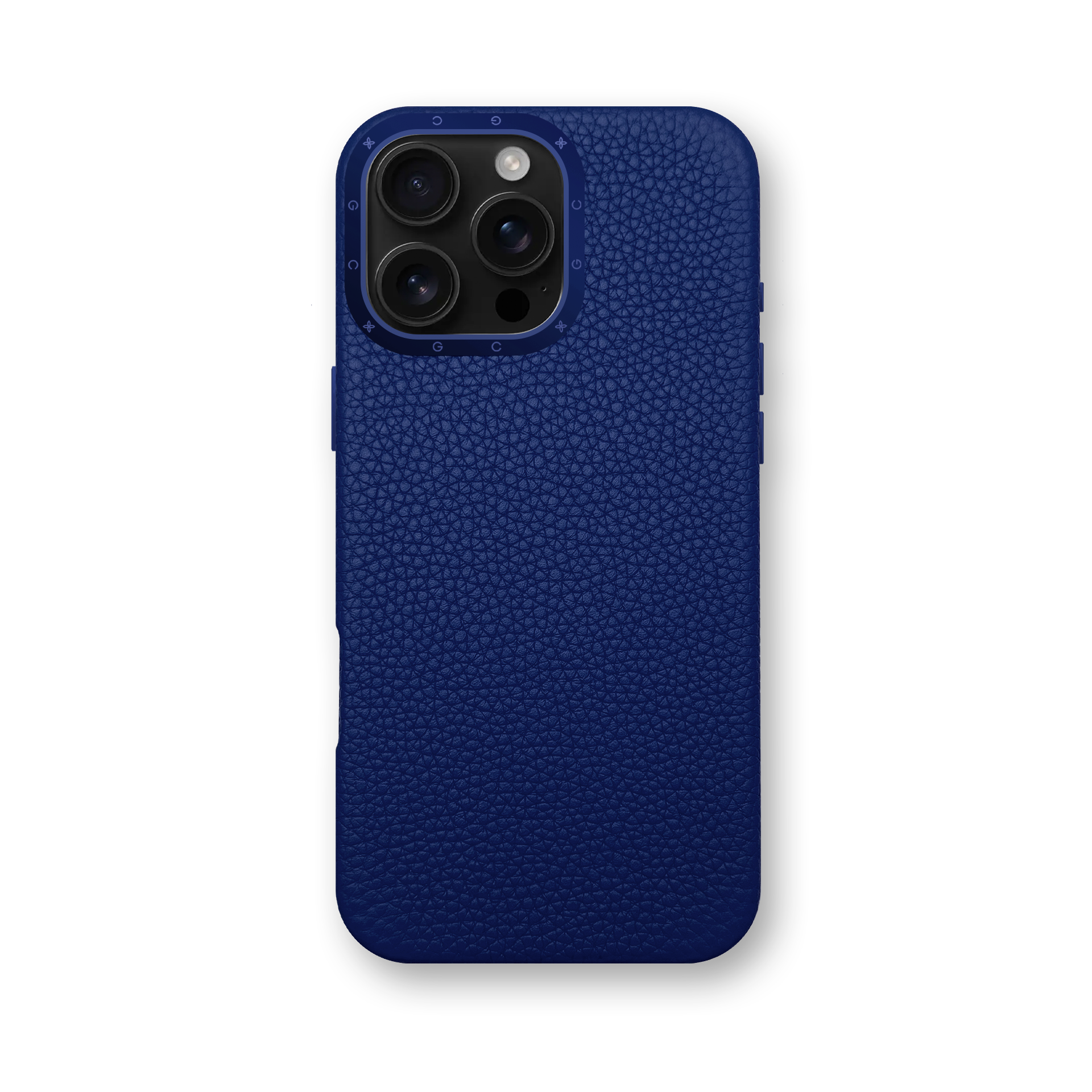 iPhone Case 16 / Full-Grain Leather - Deep Blue