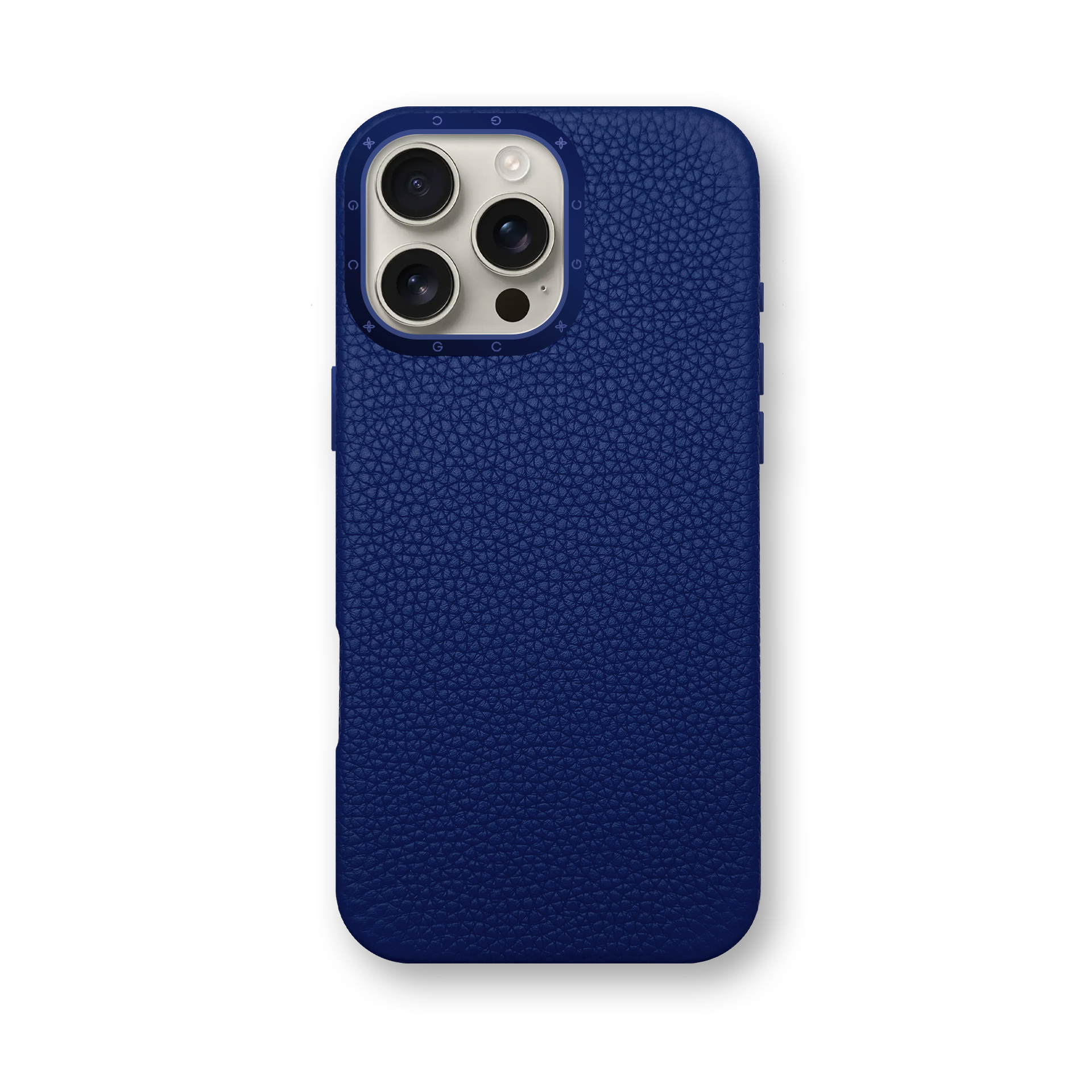 iPhone Case 16 / Full-Grain Leather - Deep Blue