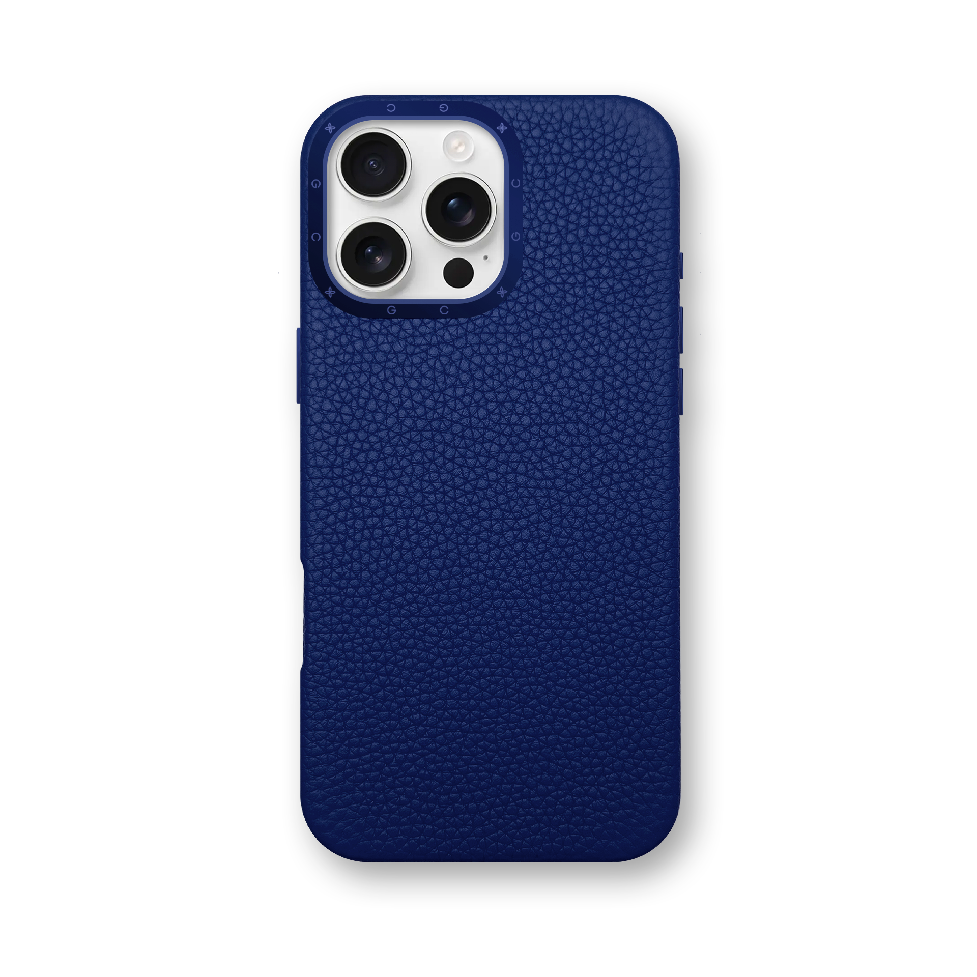 iPhone Case 16 / Full-Grain Leather - Deep Blue