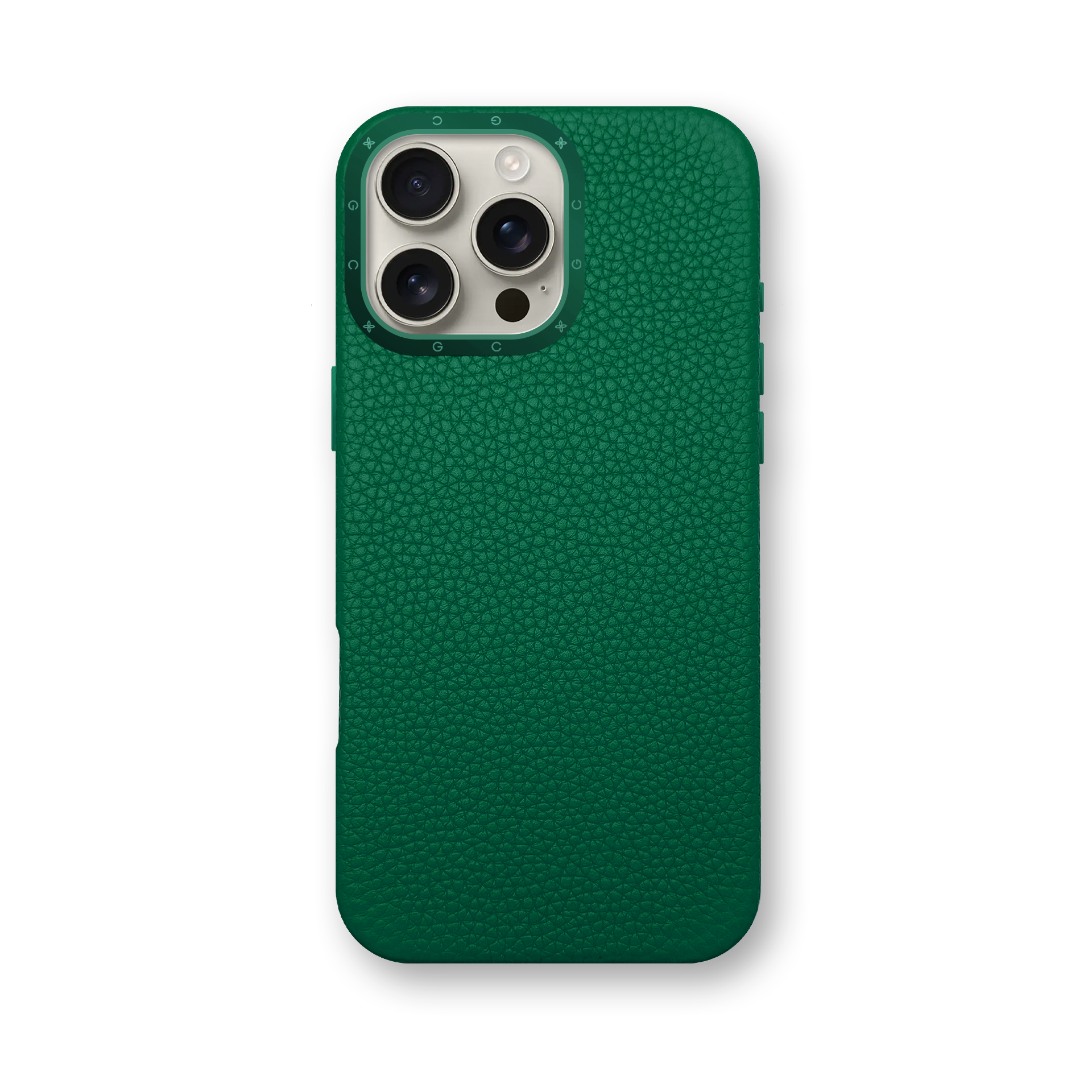 iPhone Case 16 / Full-Grain Leather - Evergreen