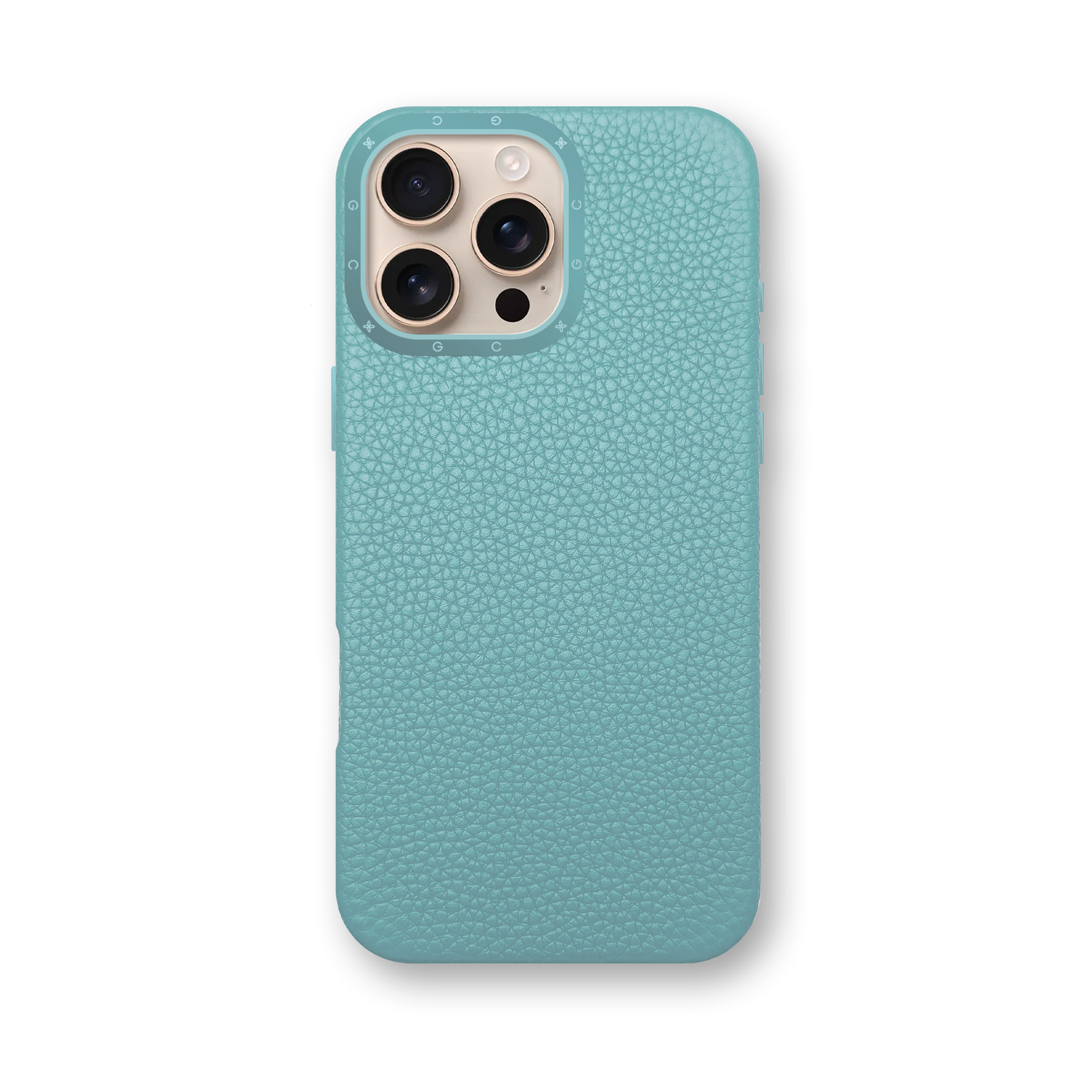 iPhone Case 16 / Full-Grain Leather - Sky