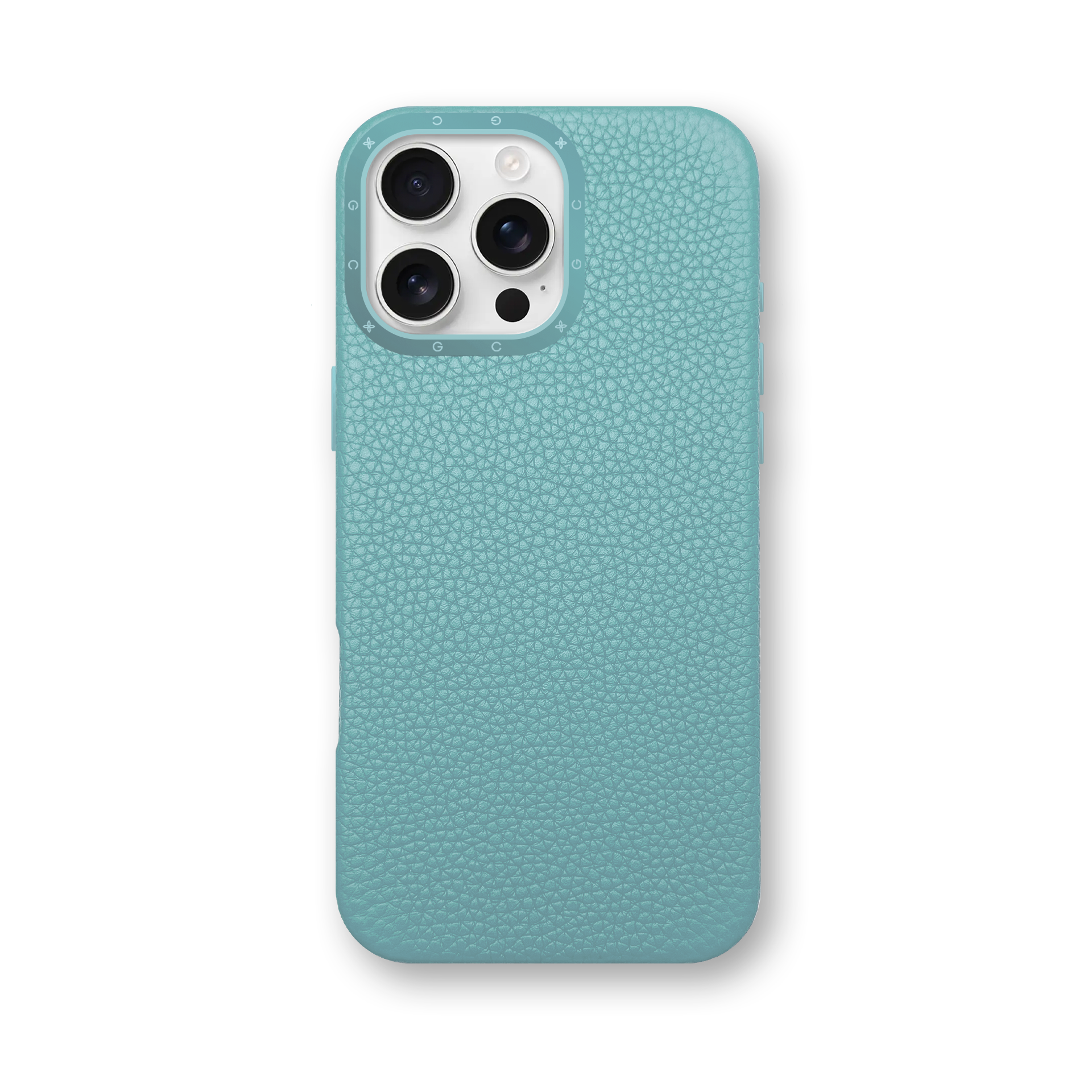iPhone Case 16 / Full-Grain Leather - Sky