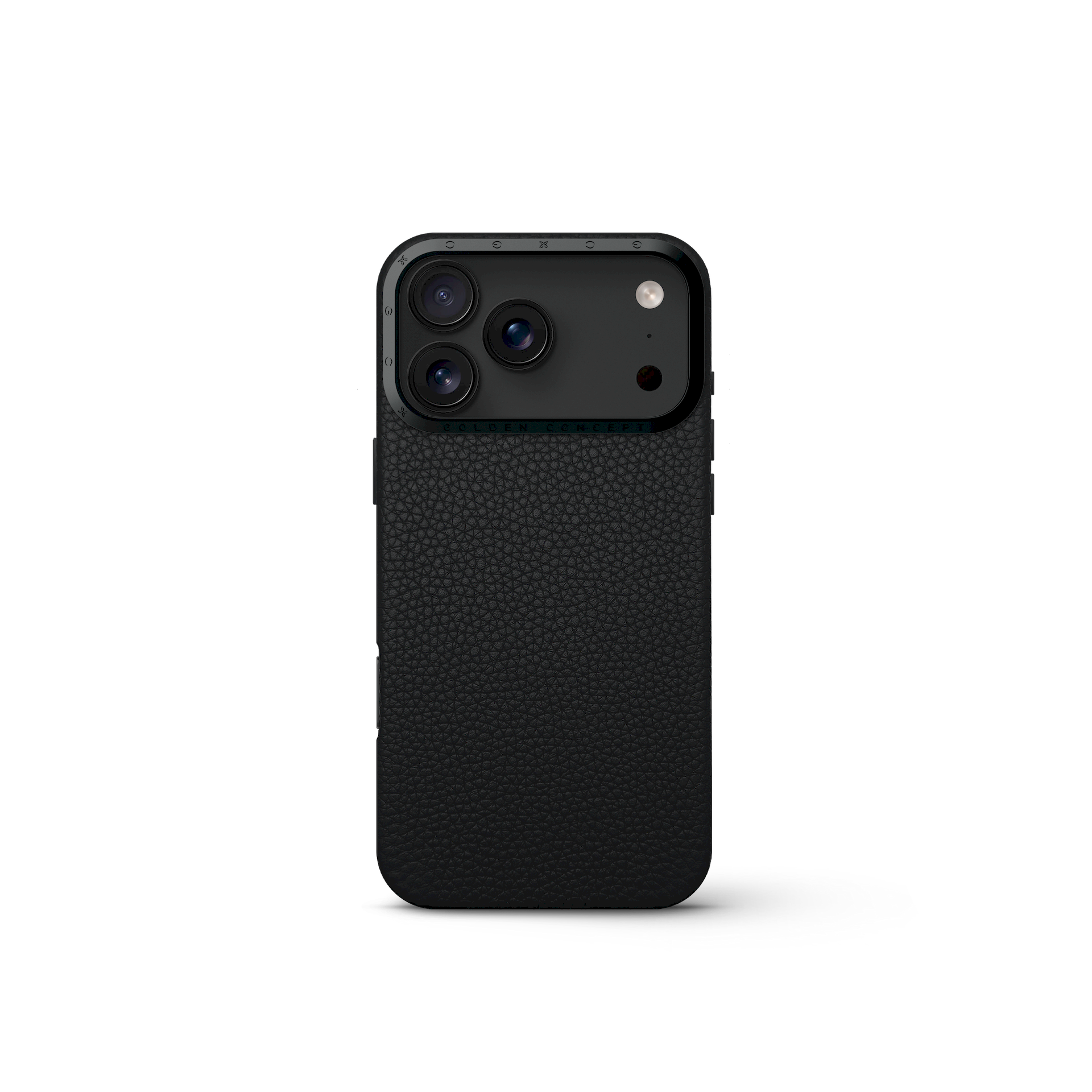 Black Leather Case for iPhone 17 Pro, Pro Max & Air | GOLDEN CONCEPT™