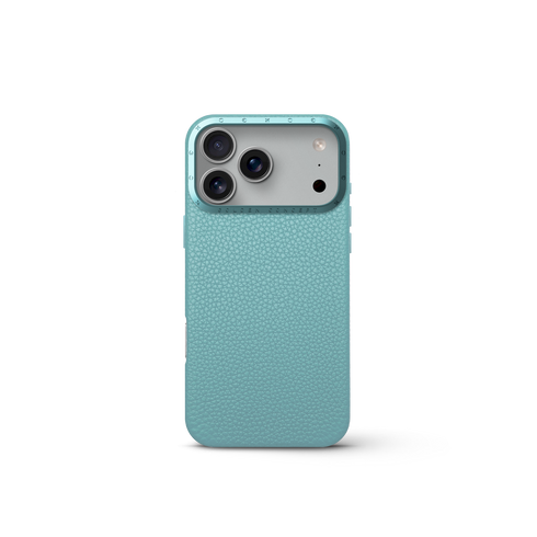 iPhone Case 17 - Full-Grain Leather - Sky