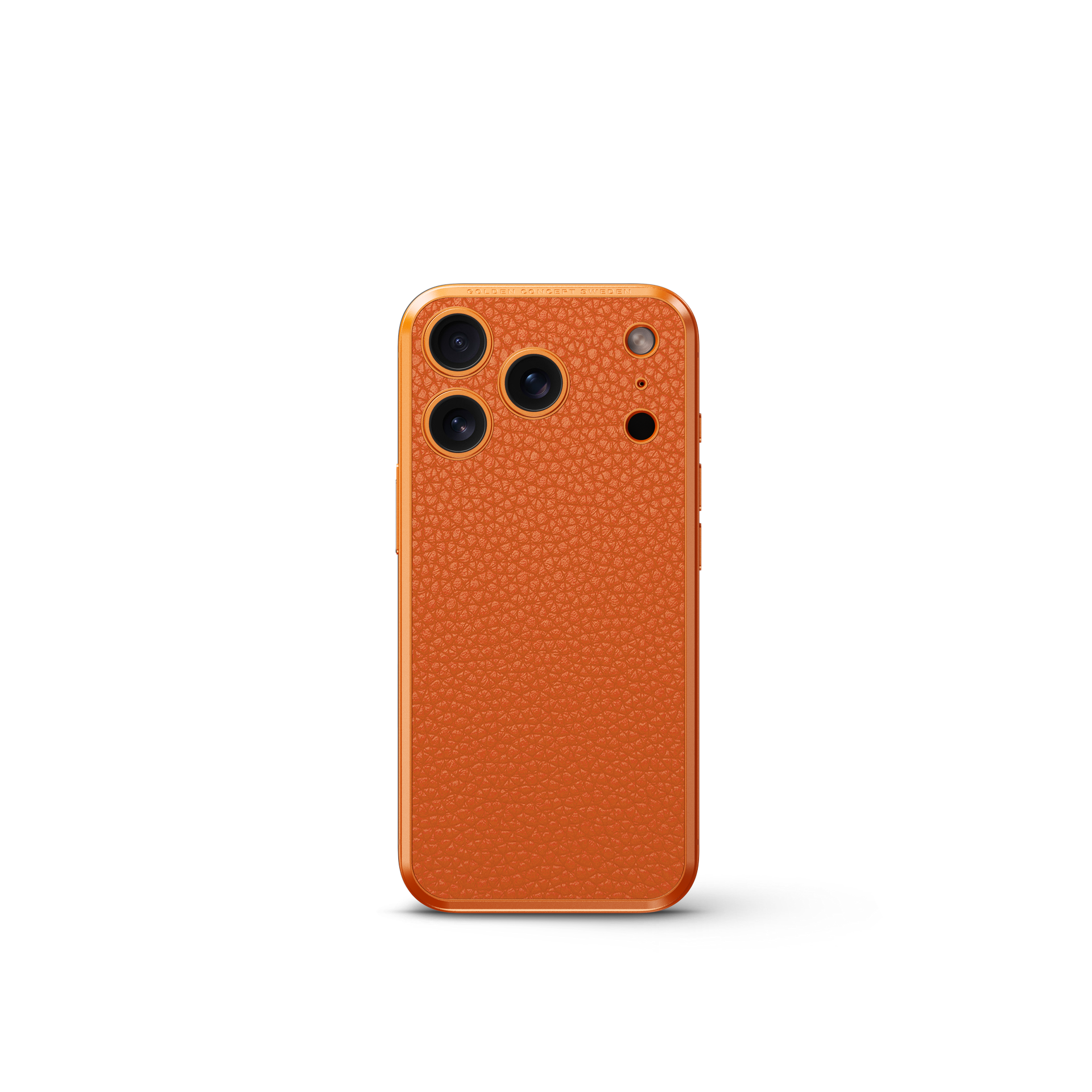 iPhone Case 17 / Magnetic Shield - Full-Grain Leather - Orange