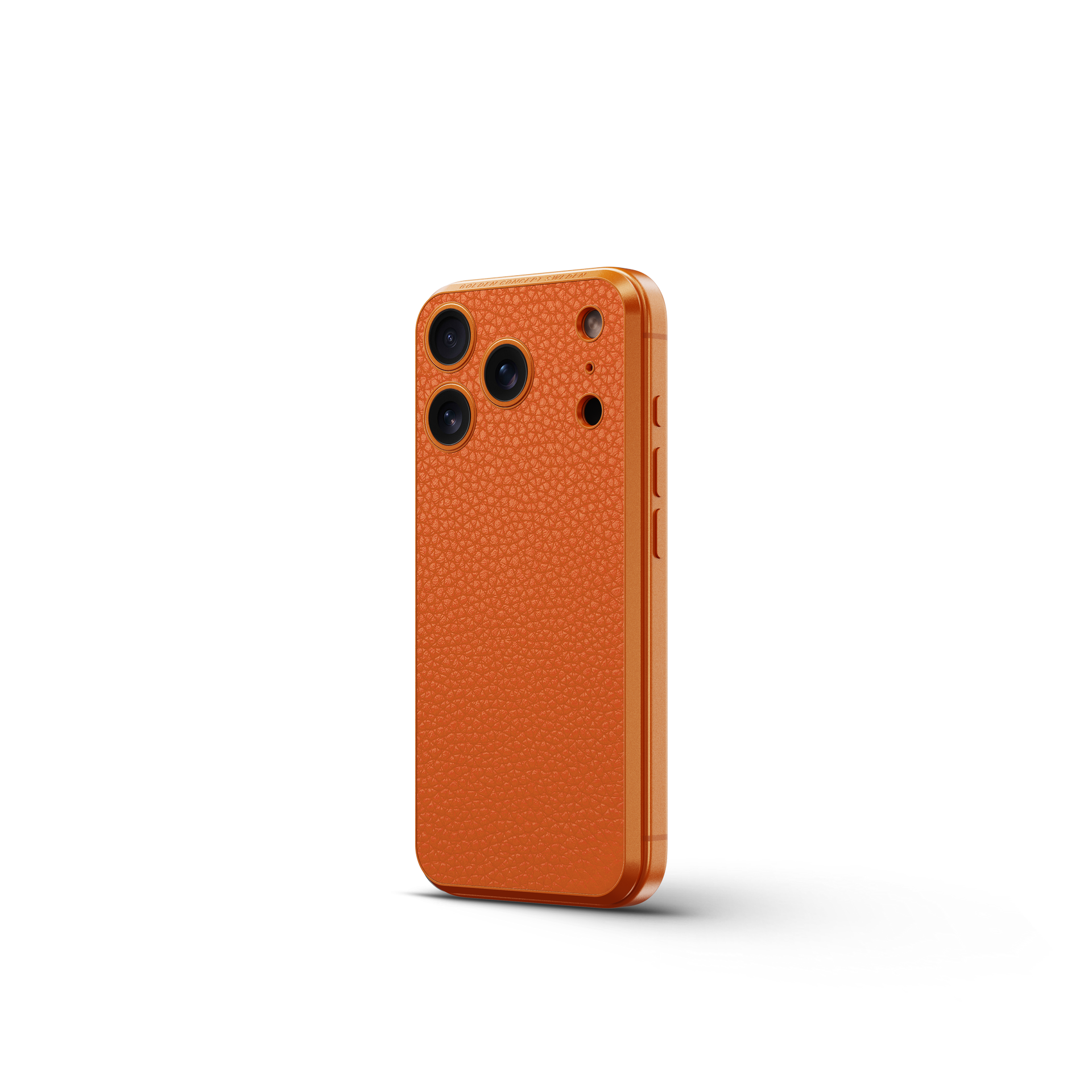 iPhone Case 17 / Magnetic Shield - Full-Grain Leather - Orange