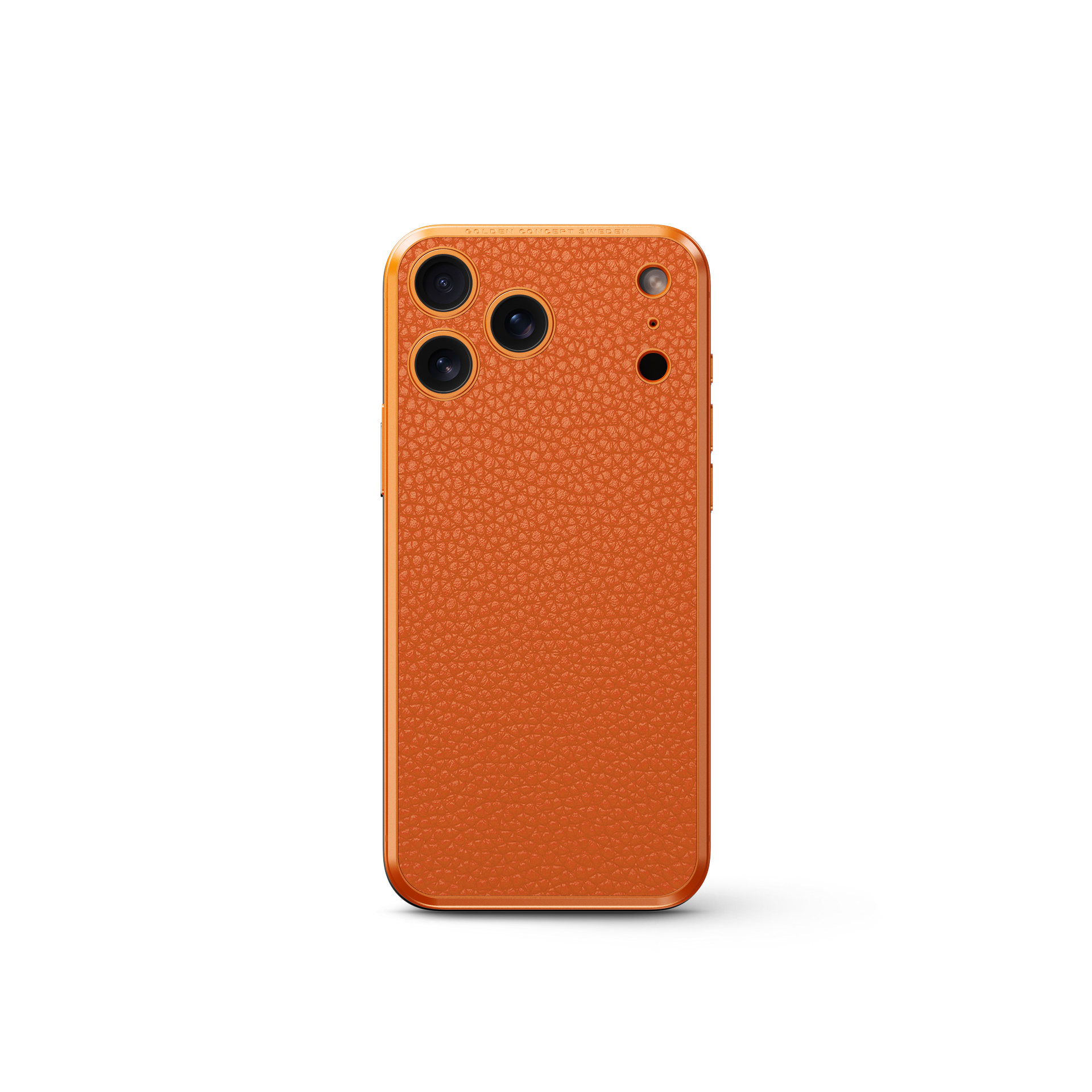 iPhone Case 17 / Magnetic Shield - Full-Grain Leather - Orange