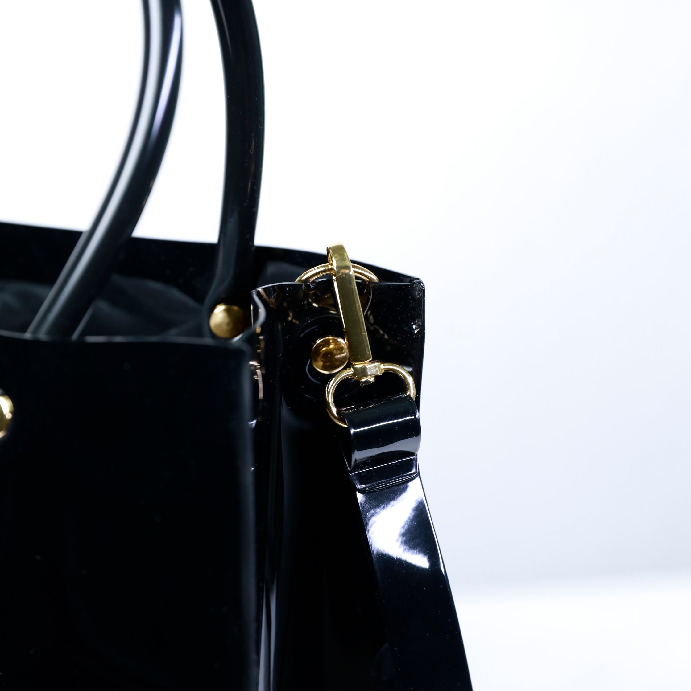 A4 Clear Toot Bag  (Black)