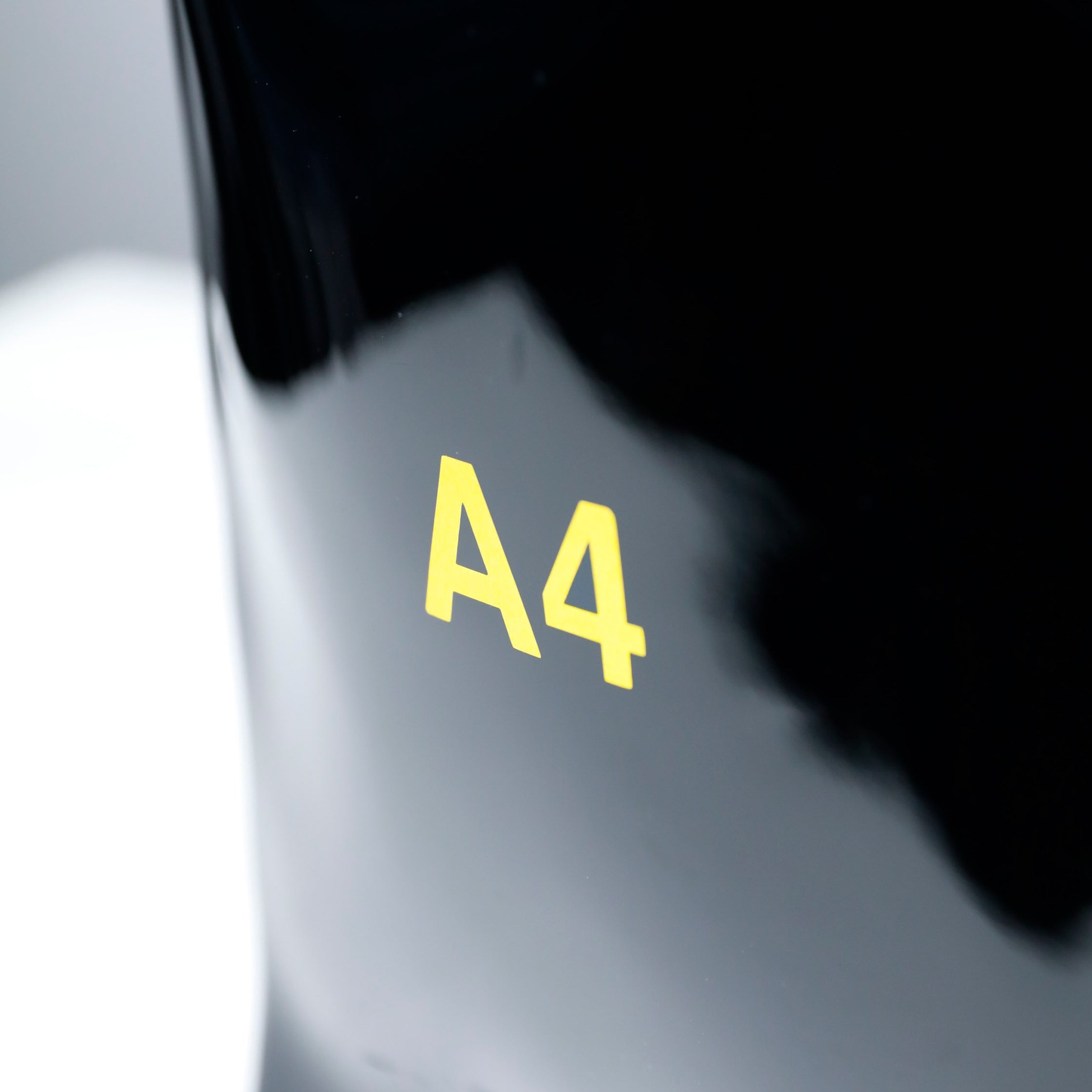 A4 Clear Toot Bag  (Black)