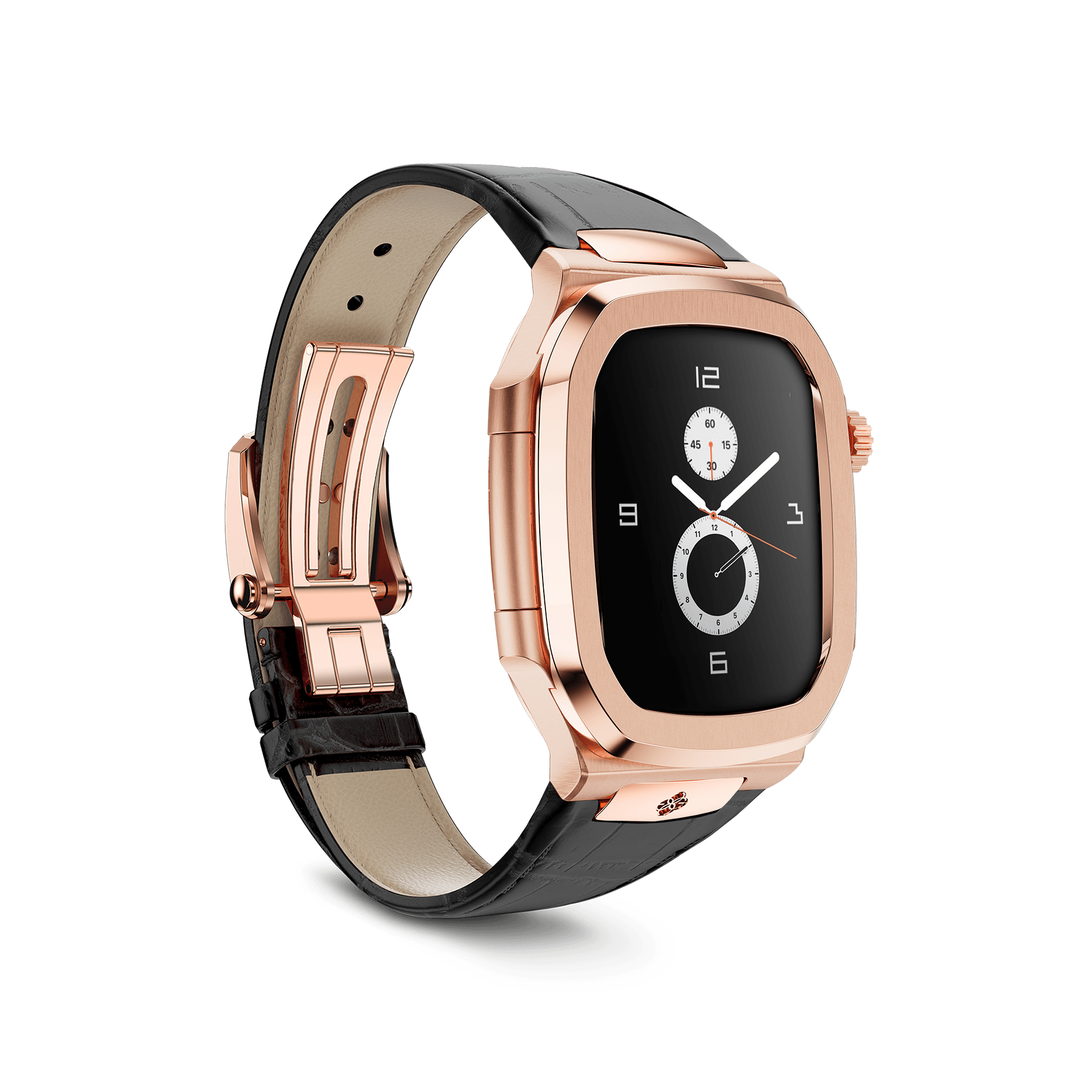 Apple Watch Case - ROL45 - Rose Gold / Black