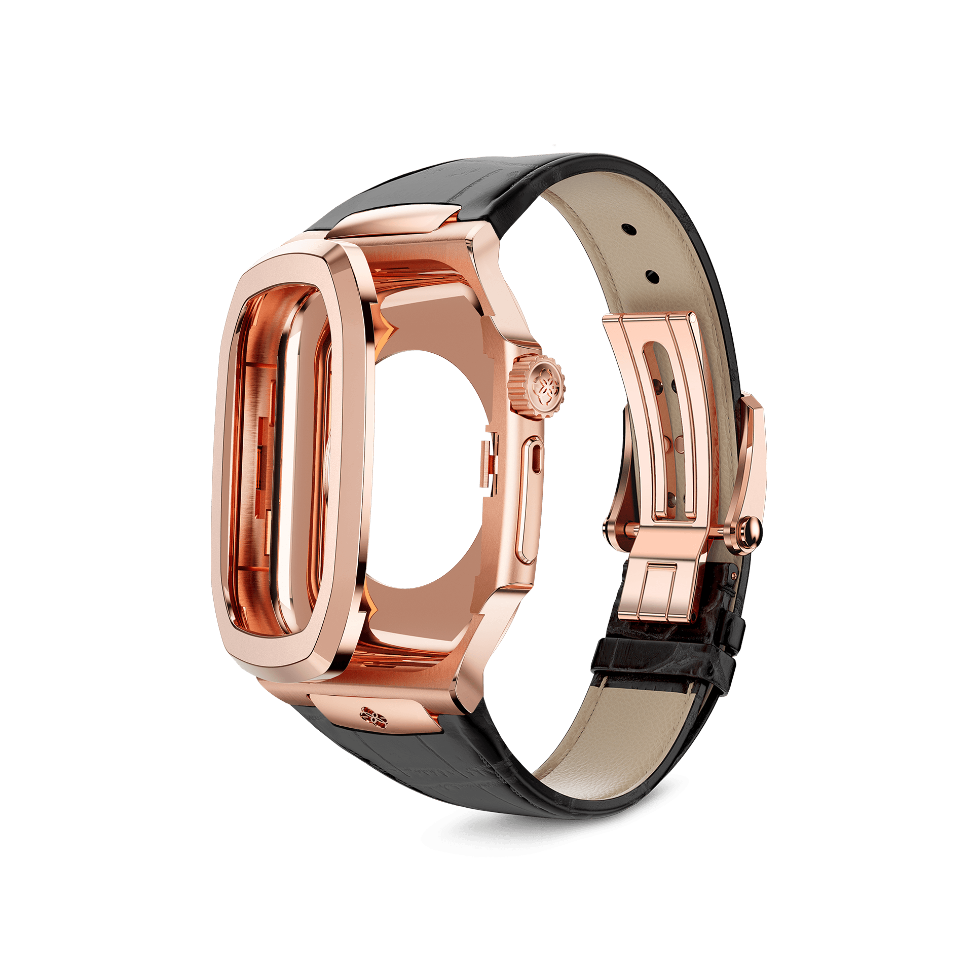 Apple Watch Case - ROL45 - Rose Gold / Black