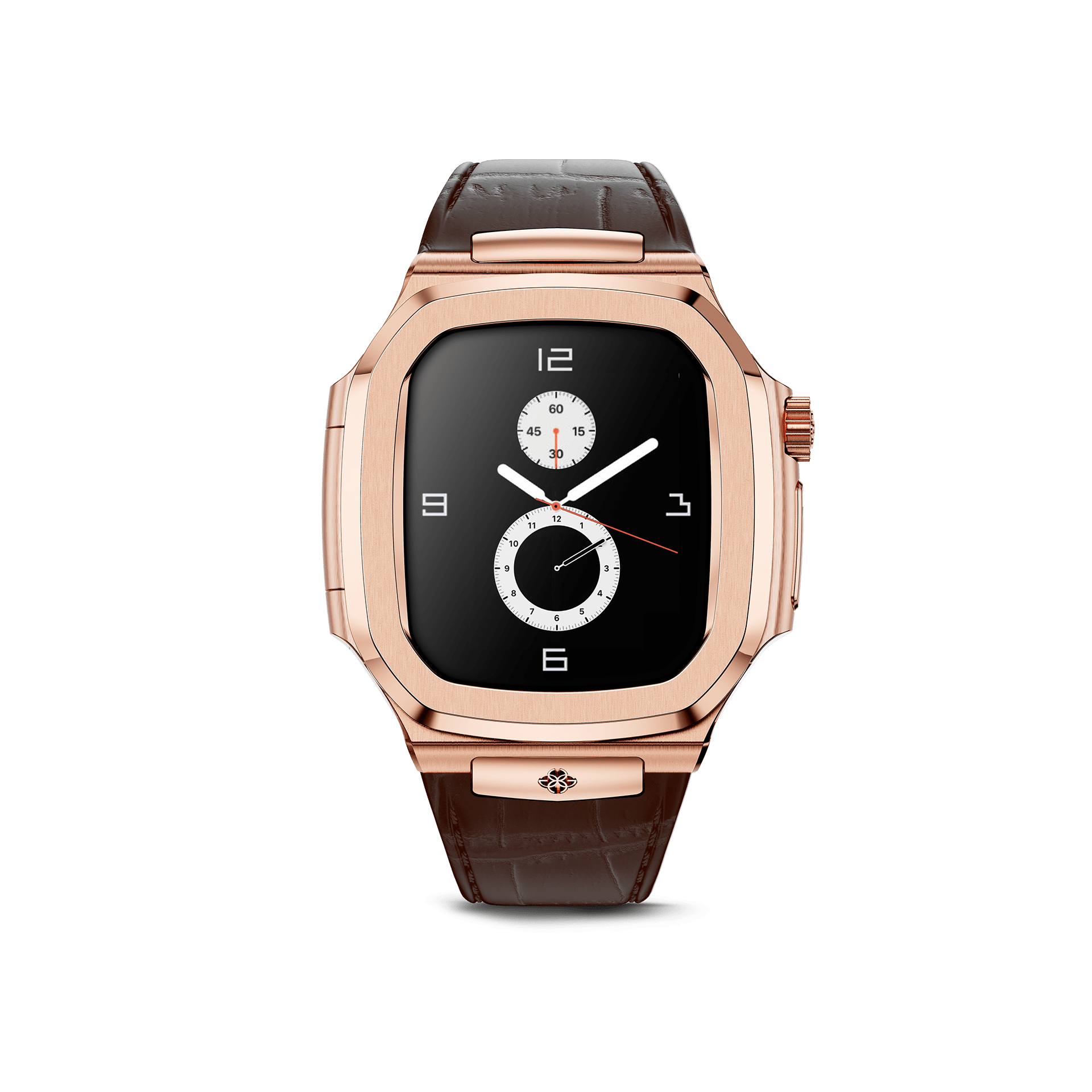 Apple Watch Case - ROL45 - Rose Gold / Brown