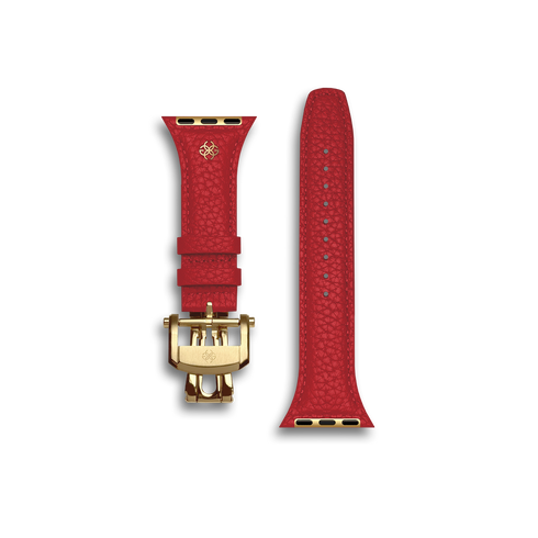 Apple Watch Strap / Full-Grain Leather - Cherry