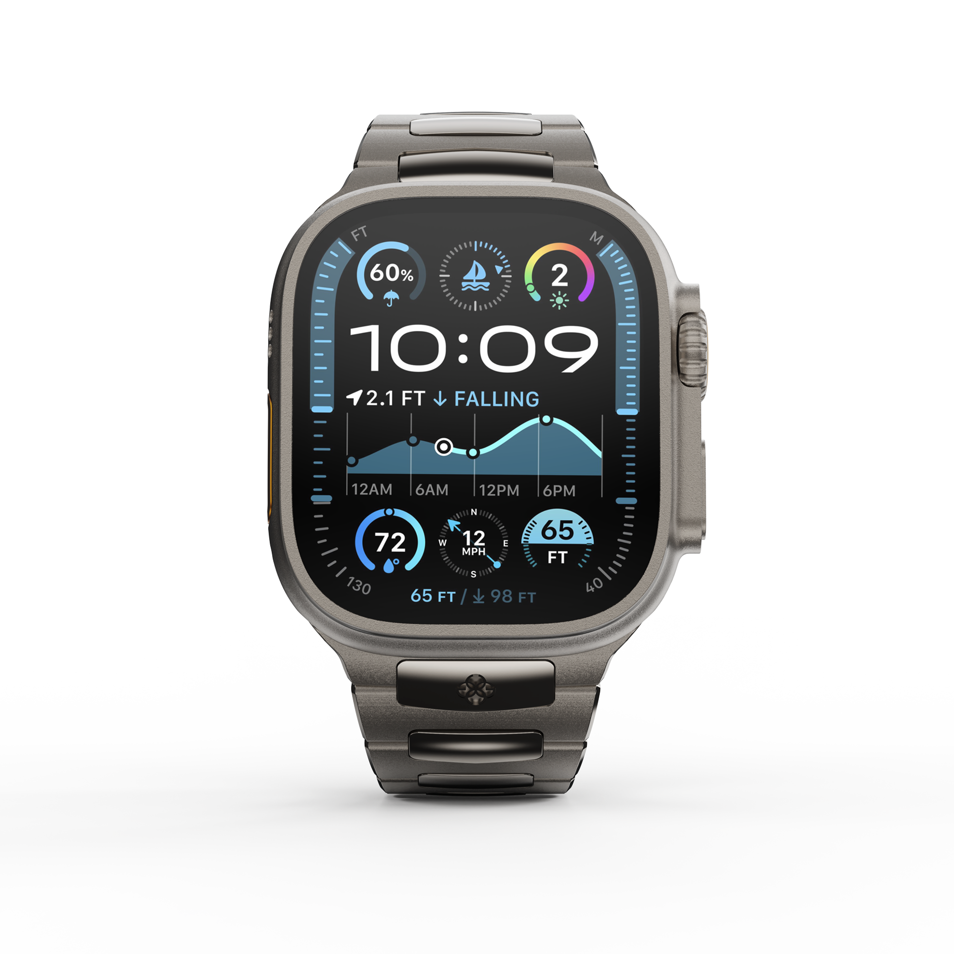 Apple Watch Strap / ROYAL II Titanium Gray