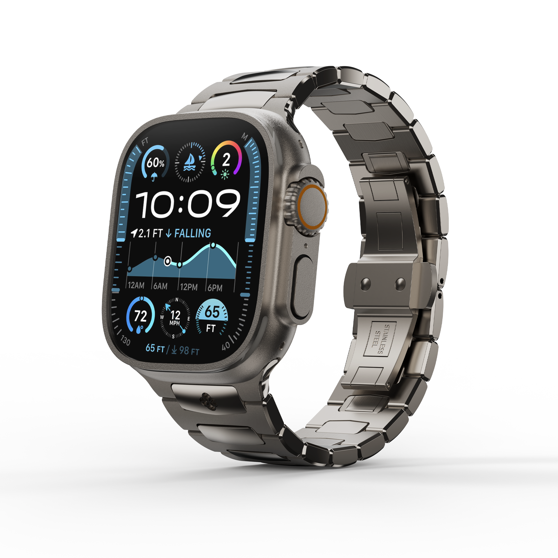 Apple Watch Strap / ROYAL II Titanium Gray