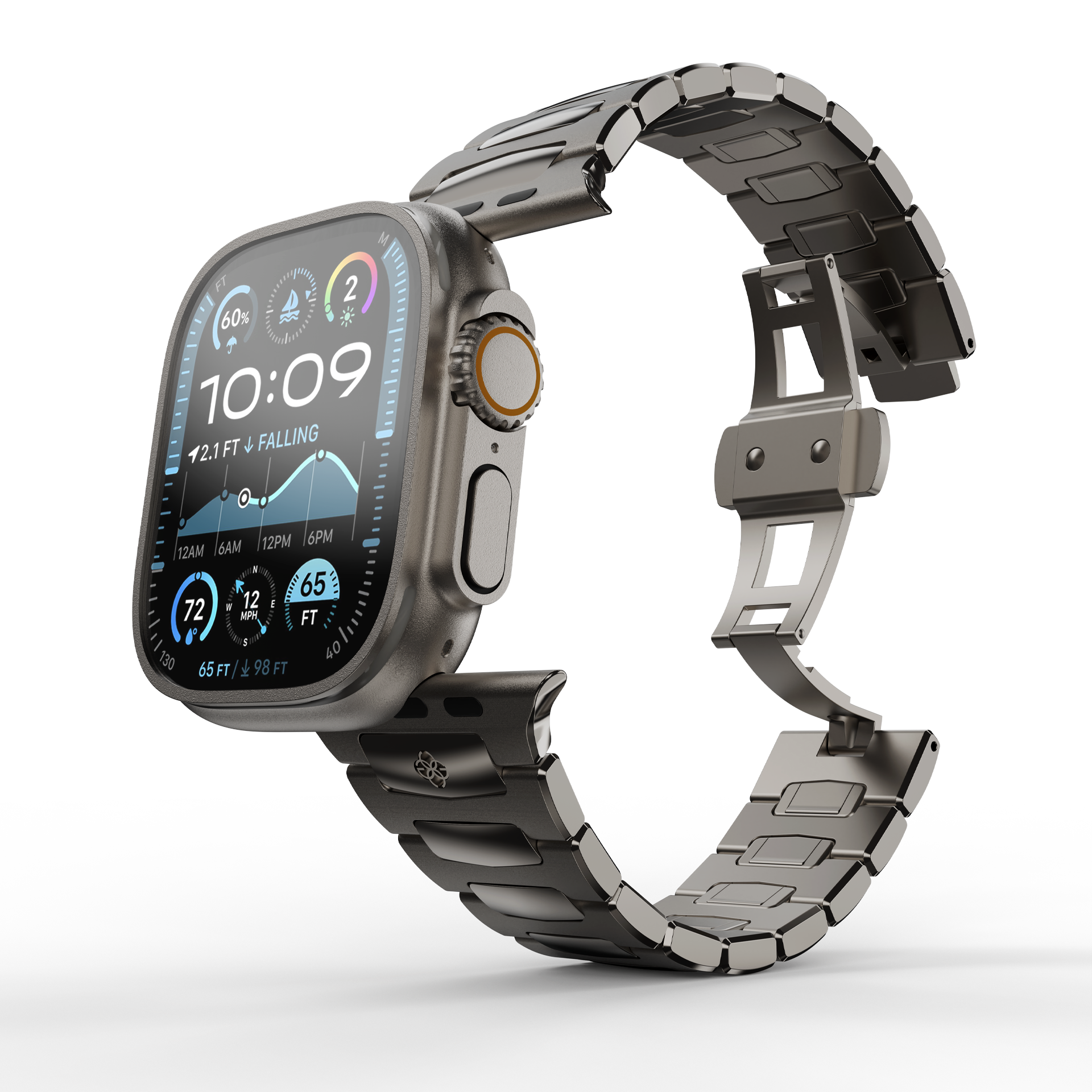 Apple Watch Strap / ROYAL II Titanium Gray