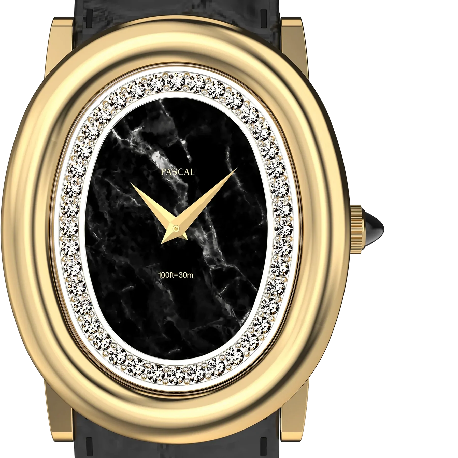 Oval Royale Diamond Watch - Twilight Marble