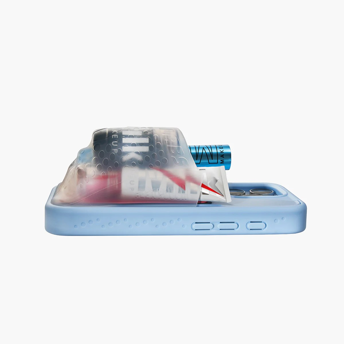 Flex Pouch™ Phone Case - BABY BLUE/CLEAR