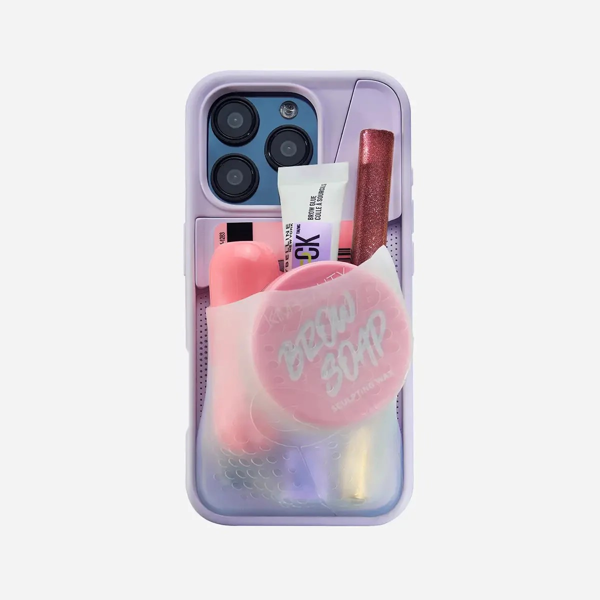 Flex Pouch™ Phone Case - LAVENDER/CLEAR
