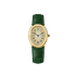 Oval Bubble Diamond Watch - Lush Green