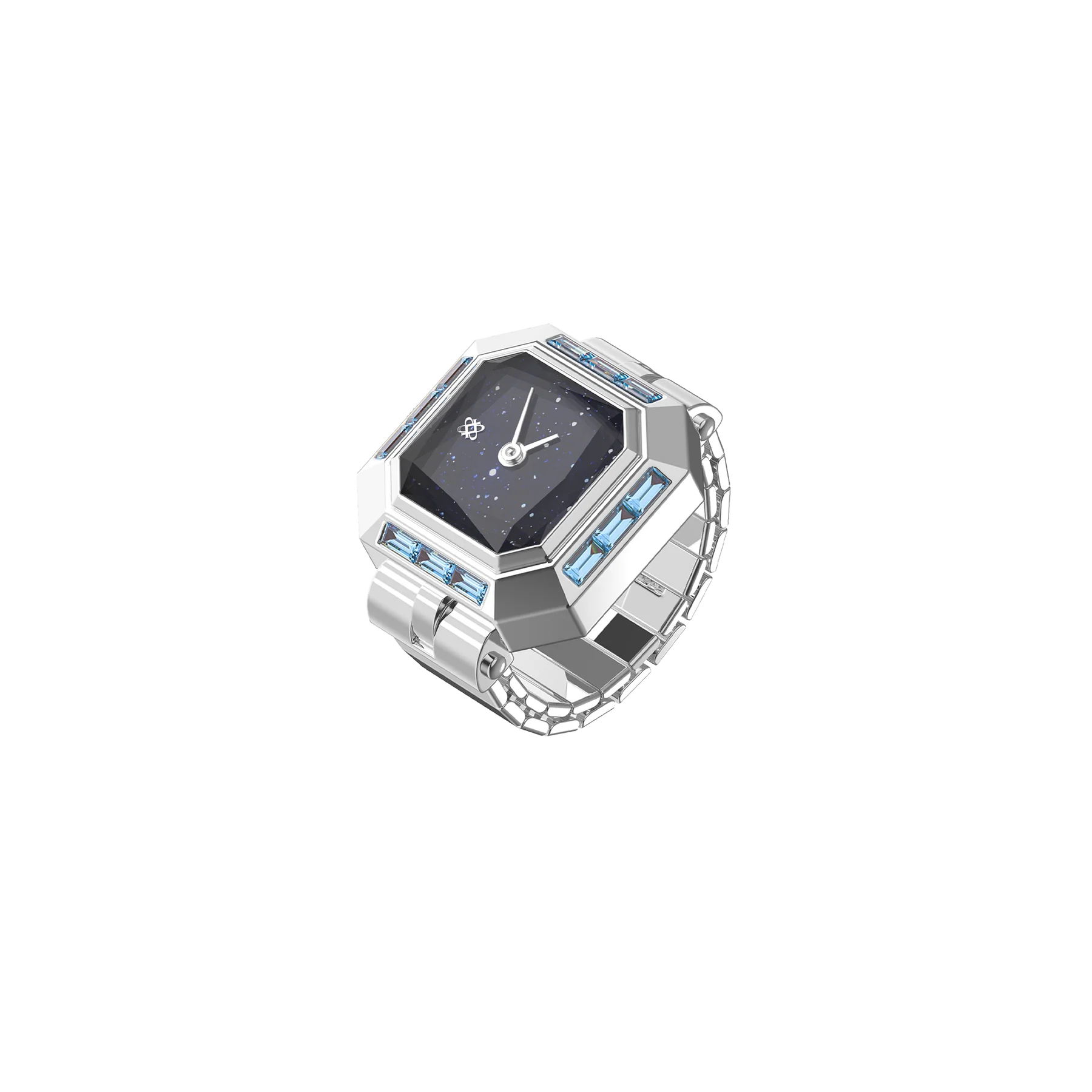Sofia Prism Cocktail Watch Ring - Starry Night