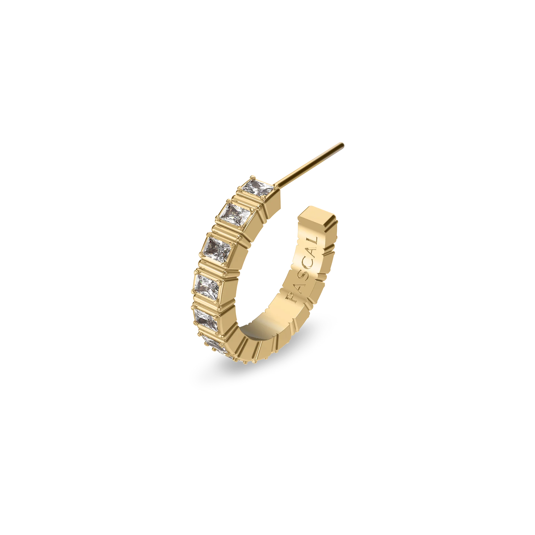 'Parthènope' Gemstone Hoop Earrings